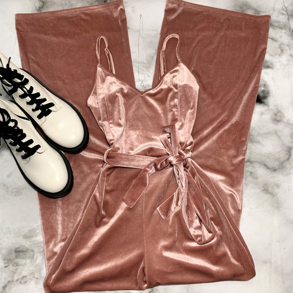 Forever 21 Velour Jumpsuit